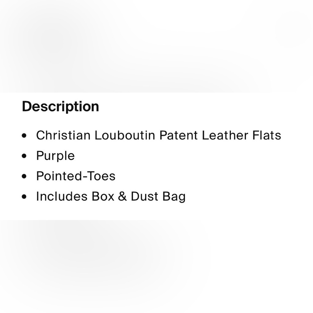 Christian Louboutin Purple Flats - Picture 11 of 11